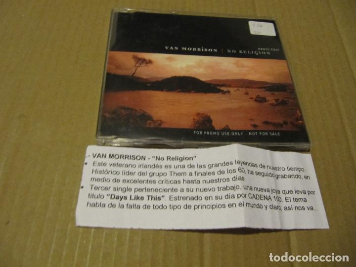 CDs de m&uacute;sica: VAN MORRISON / NO RELIGION (CD SINGLE CADENA 100 1995) - Foto 1