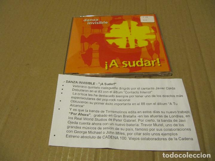 CDs de m&uacute;sica: DANZA INVISIBLE / &iexcl;A SUDAR! (CD SINGLE CADENA 100 1996) - Foto 1