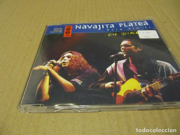 Music CDs: CD SINGLE-NAVAJITA PLATEA-FRIO SIN TI EN DIRECTO CADENA 100