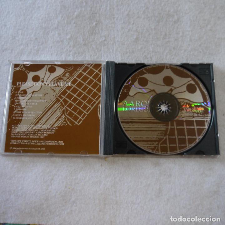 CDs de m&uacute;sica: AARON LORDSON - PLEASE DONT LEAVE ME - CD 2004 - Foto 2