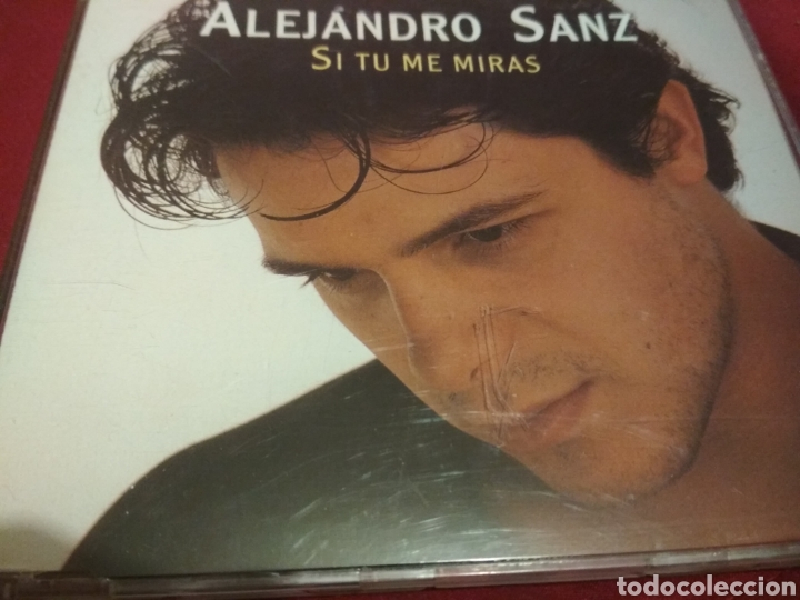 CDs de m&uacute;sica: Alejandro Sanz Si t&uacute; me miras CD single - Foto 1
