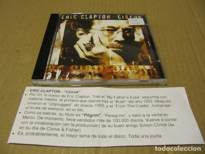 CDs de m&uacute;sica: ERIC CLAPTON CIRCUS CD SINGLE CADENA 100 - Foto 1