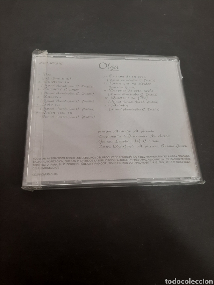 CDs de m&uacute;sica: SCD82 Olga-CD SEGUNDA MANO - Foto 2