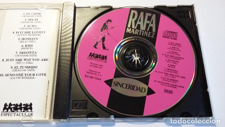 CDs de m&uacute;sica: RAFA MARTINEZ.- SINCERIDAD CD. TDKCD29 - Foto 2