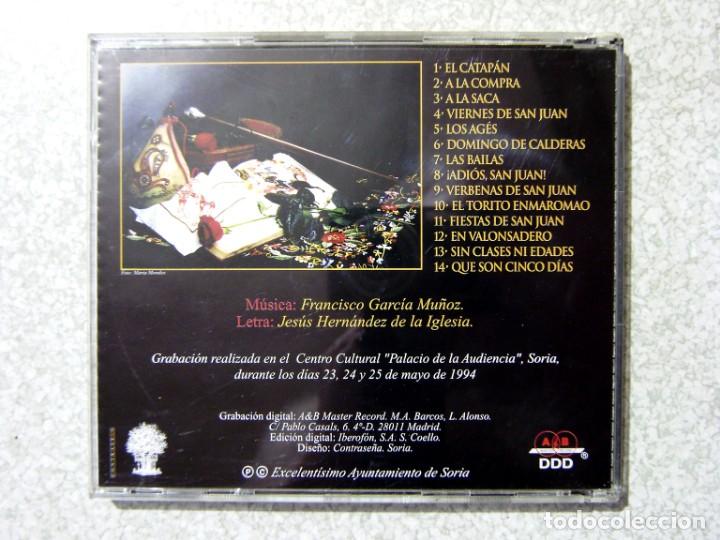 CDs de Música: CANCIONES SANJUANERAS.BANDA MUNICIPAL DE SORIA-CORAL DE SORIA...VOL 1 Y 2...MUY RAROS - Foto 2 - 217506892