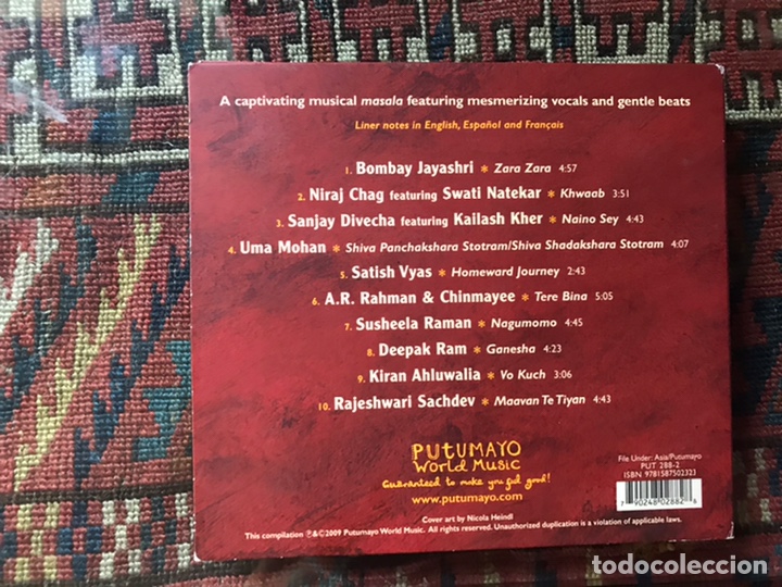 CDs de m&uacute;sica: India. Putumayo presents - Foto 2