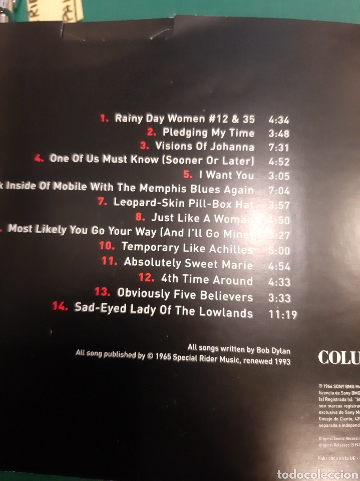 CDs de m&uacute;sica: BOB DYLAN 4 CDS CON LIBRO COLUMBIA 1991 - Foto 10