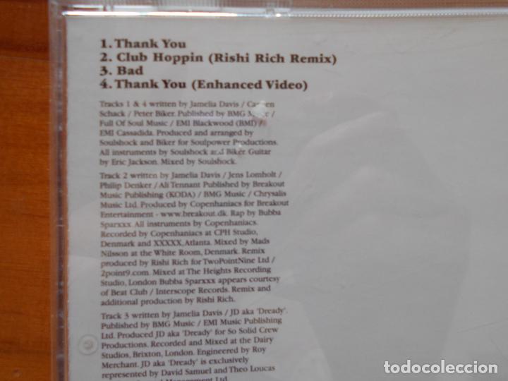 CDs de m&uacute;sica: CD JAMELIA - THANK YOU (8N) - Foto 2