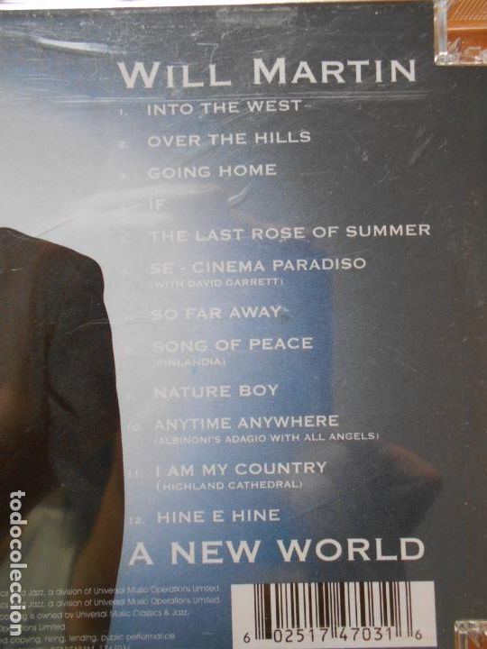 CDs de m&uacute;sica: CD WILL MARTIN - A NEW WORLD (9G) - Foto 2