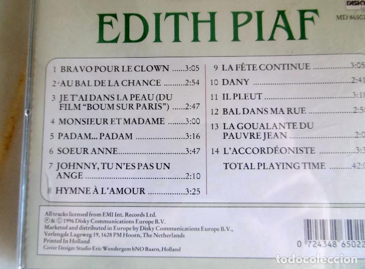CDs de m&uacute;sica: EDITH PIAF - Foto 2
