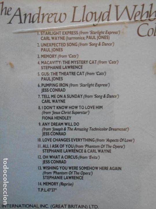 CDs de m&uacute;sica: CD THE ANDREW LLOYD WEBBER COLLECTION (A8) - Foto 2