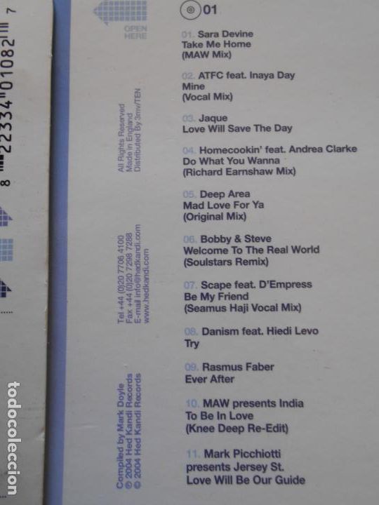 CDs de m&uacute;sica: CD DISCO HEAVEN - HED KANDI (2 CDS) (G8) - Foto 2