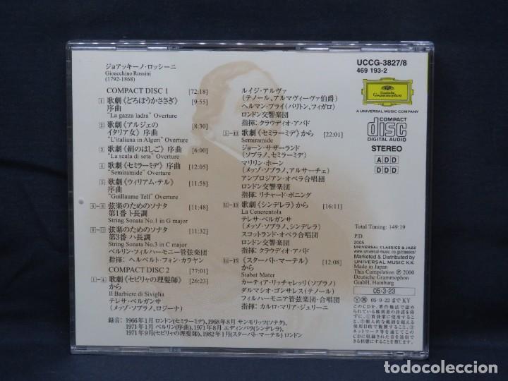 CDs de m&uacute;sica: ROSSINI - OVERTURES /STRING SONATAS N&ordm;1 & 3 / OPERA SCENES - 2 CD - Foto 2