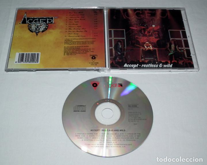 CDs de m&uacute;sica: CD ACCEPT - RESTLESS AND WILD - Foto 2