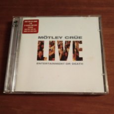 CDs de Música: MOTLEY CRÜE - LIVE ENTERTAINMENT OR DEATH - 2 CDS. Lote 217939872