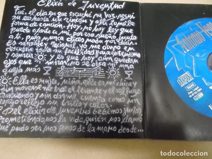 CDs de m&uacute;sica: ANTONIO VEGA (CD-SINGLE) ELIXIR DE JUVENTUD A&Ntilde;O 1994 - DIGIPACK - Foto 2