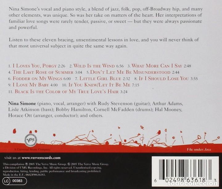CDs de m&uacute;sica: Nina Simone for loves - CD - Foto 2