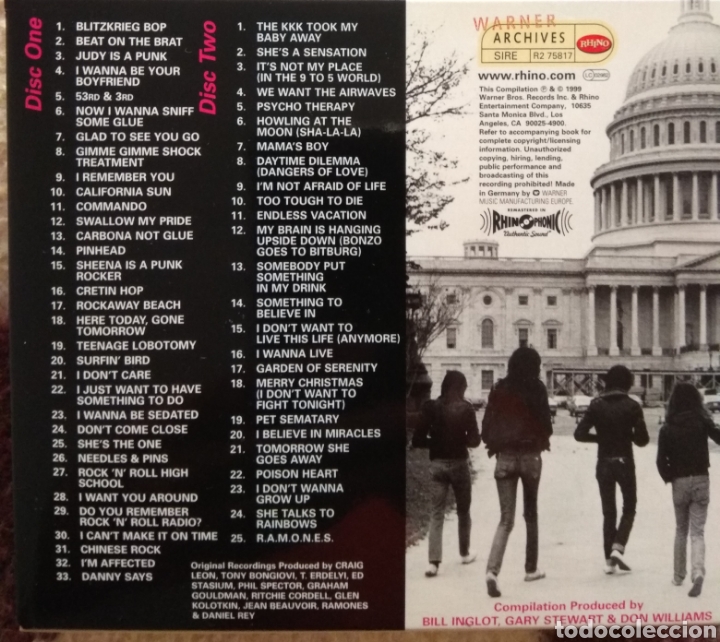 CDs de m&uacute;sica: Ramones&nbsp;?&ndash;&nbsp;Anthology: Hey Ho Lets Go! - Foto 2
