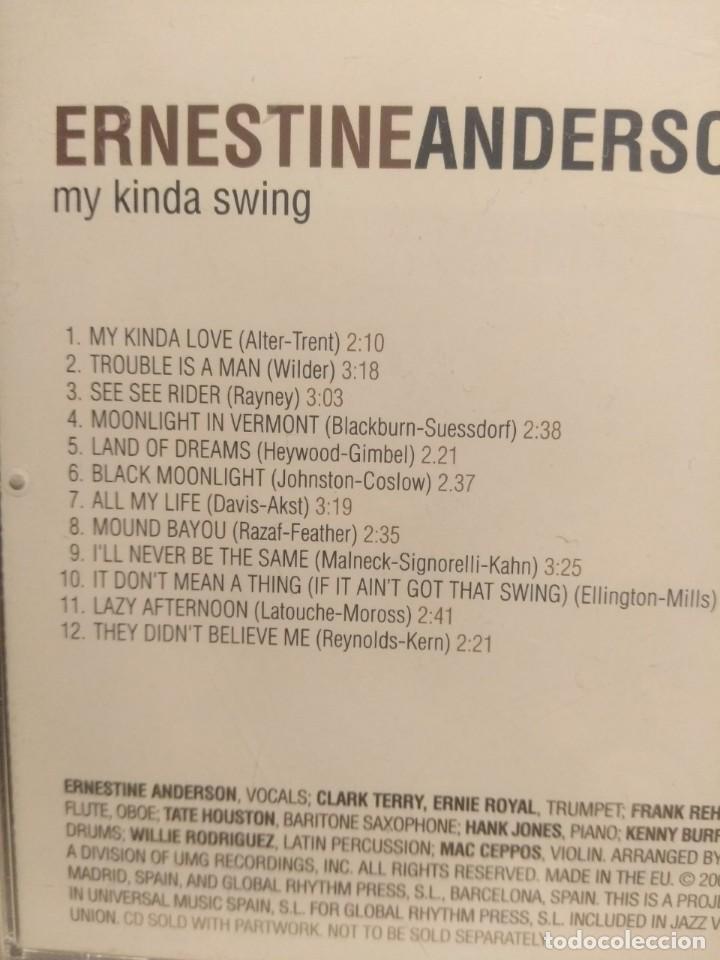 CDs de m&uacute;sica: CD ERNESTINE ANDERSON - MY KINDA SWING - Foto 2