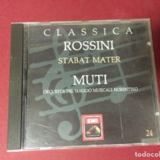 CDs de Música: CD CLASSICA EMI LA VOZ DE SU AMO ROSSINI STABAT MATER MUTI. Lote 218349637
