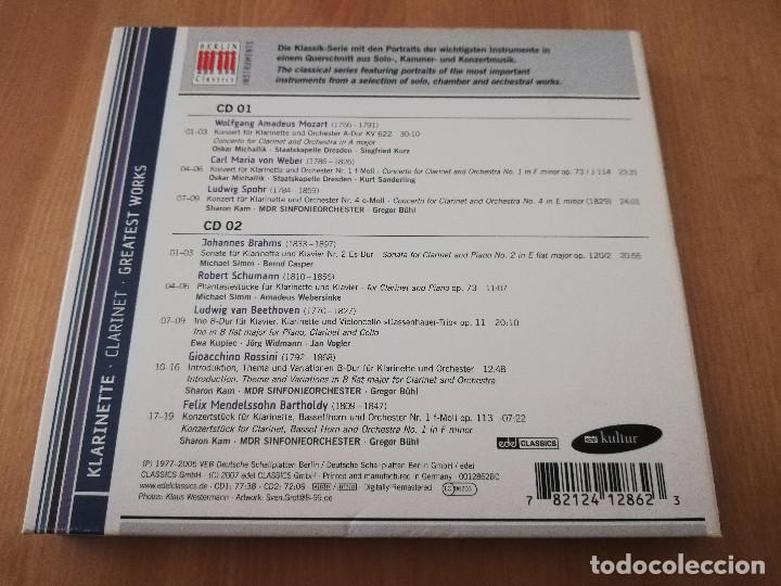 CDs de m&uacute;sica: KLARINETTE. GREATEST WORKS (2 CD) - Foto 4