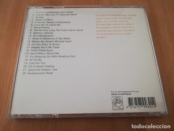 CDs de m&uacute;sica: KAY STARR. ON THE SENTIMENTAL SIDE (CD) - Foto 3