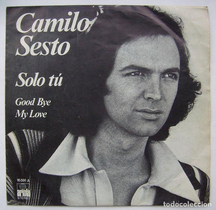 CDs de m&uacute;sica: CAMILO SESTO. SOLO T&Uacute;. SINGLE. - Foto 1