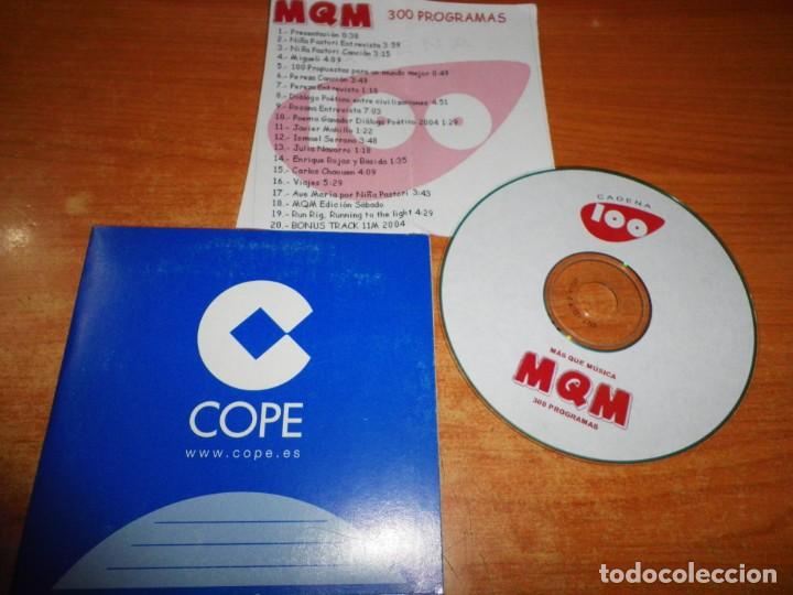 CDs de m&uacute;sica: MQM CADENA 100 300 PROGRAMAS CD PROMO ENTREVISTAS PEREZA NI&Ntilde;A PASTORI ROSANA CONTIENE 20 TEMAS