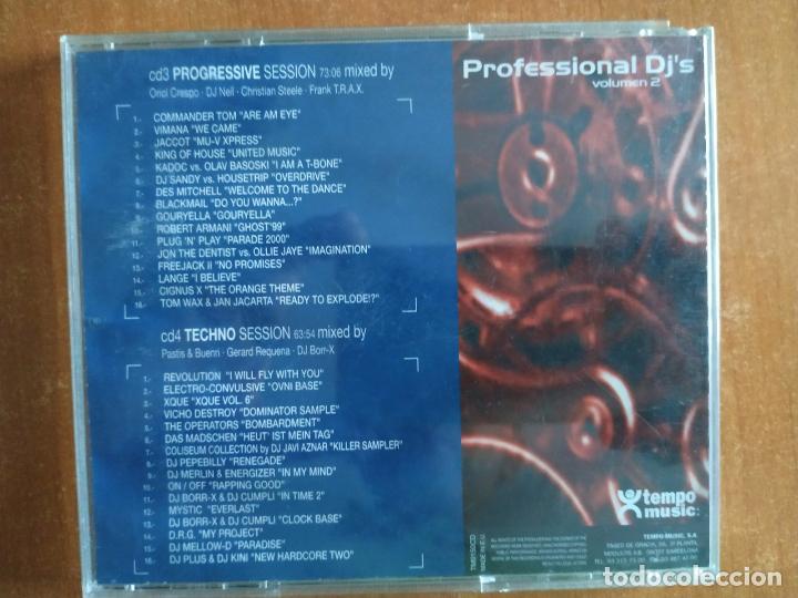CDs de m&uacute;sica: PROFESSIONAL DJ&acute;S. Progressive + Techno. Volumen 2. 2 Cds. A&ntilde;o 1999. - Foto 2