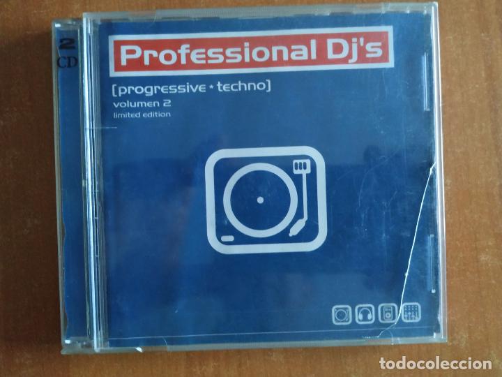 CDs de m&uacute;sica: PROFESSIONAL DJ&acute;S. Progressive + Techno. Volumen 2. 2 Cds. A&ntilde;o 1999. - Foto 1