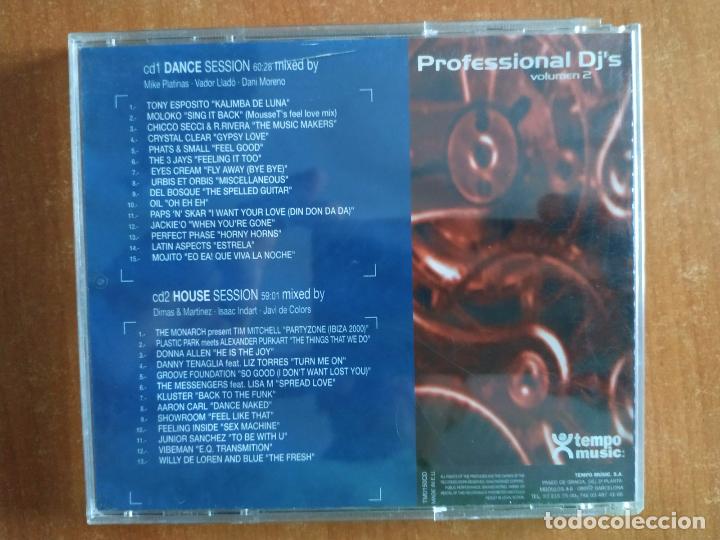 CDs de m&uacute;sica: PROFESSIONAL DJ&acute;S. Dance + Techno. Volumen 2. 2 Cds. A&ntilde;o 1999. - Foto 2