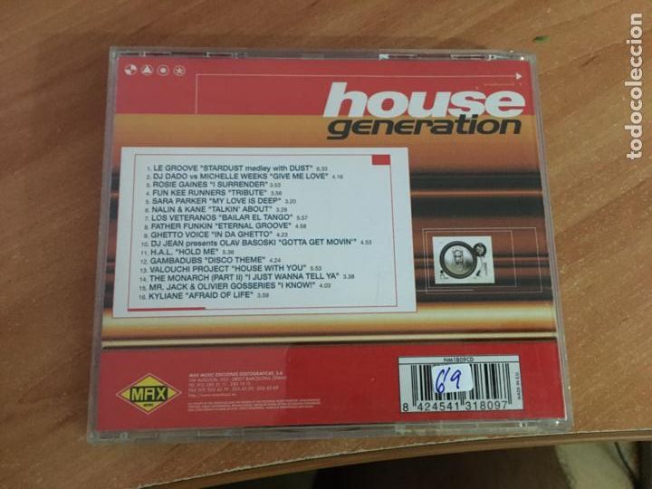 CDs de m&uacute;sica: HOUSE GENERATION VOLUME 1 (CDIB11) - Foto 3