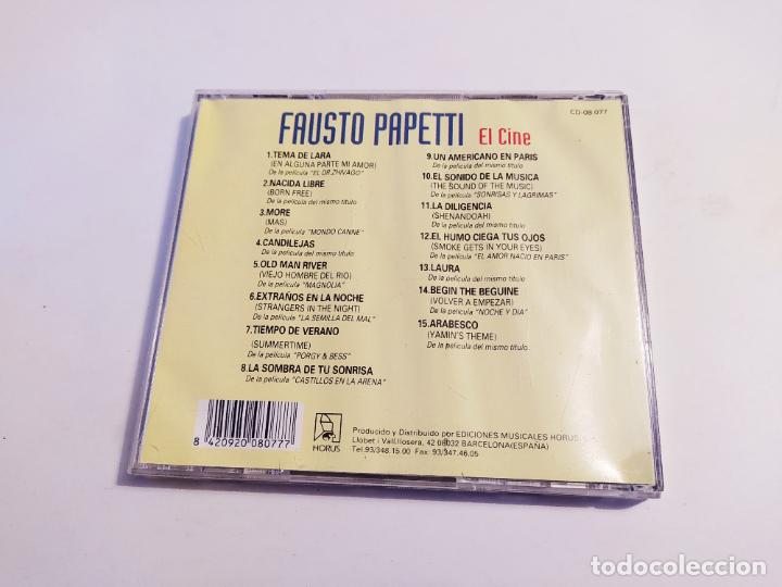 CDs de m&uacute;sica: FAUSTO PAPETTI. EL CINE CD. TDKCD32 - Foto 2