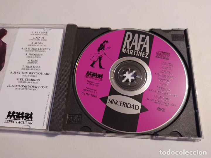 CDs de m&uacute;sica: RAFA MARTINEZ.- SINCERIDAD CD. TDKCD32 - Foto 2
