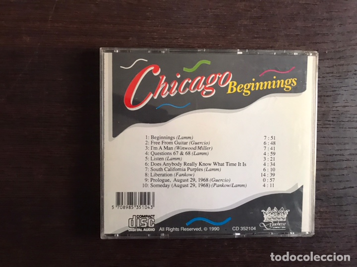 CDs de m&uacute;sica: Beginnings. Chicago - Foto 2