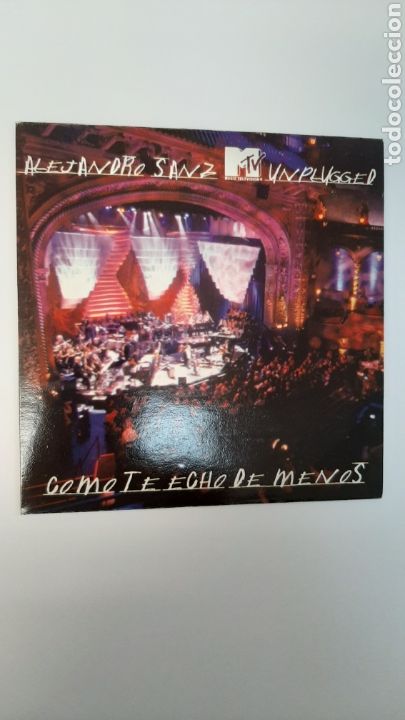 CDs de m&uacute;sica: ALEJANDRO SANZ UNPLAGGED COMO TE ECHO DE MENOS CD single - Foto 1
