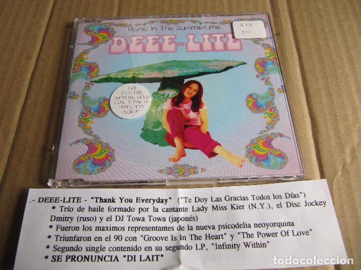 CDs de m&uacute;sica: DEEE LITE - PICNIC IN THE SUMMERTIME CD SINGLE CADENA 100 - Foto 1