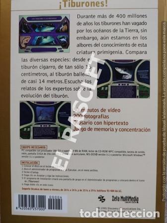 CDs de m&uacute;sica: CD - ROM PARA PC - TIBURONES - - Foto 3