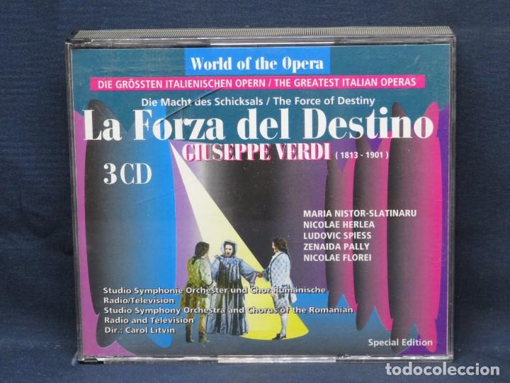 CDs de m&uacute;sica: GIUSEPPE VERDI - LA FORZA DEL DESTINO - 3 CD - Foto 1