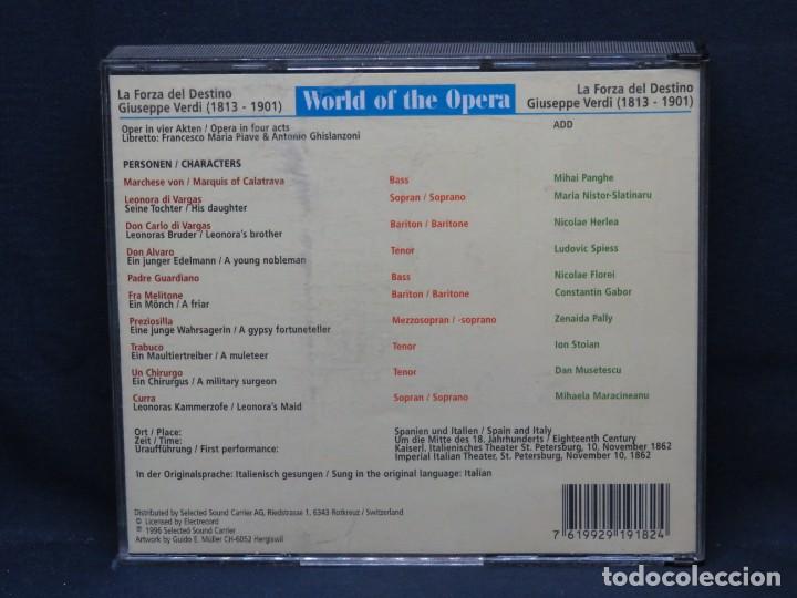 CDs de m&uacute;sica: GIUSEPPE VERDI - LA FORZA DEL DESTINO - 3 CD - Foto 2