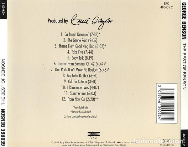 CDs de m&uacute;sica: George Benson - Best of - Foto 2