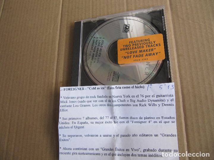 CDs de m&uacute;sica: Foreigner &lrm;&ndash; Live cd promo cadena 100 &lrm;&ndash; PRCD 5365 - Foto 1
