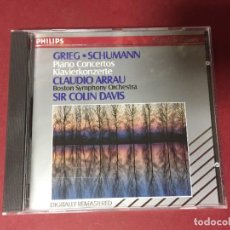 CDs de Música: CD EDVARD GRIEG PIANO CONCERTO SCHUMANN PIANO CONCERTO