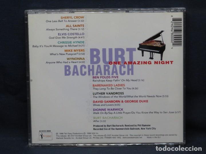 CDs de m&uacute;sica: BURT BACHARACH - ONE AMAZING NIGHT - CD - Foto 2