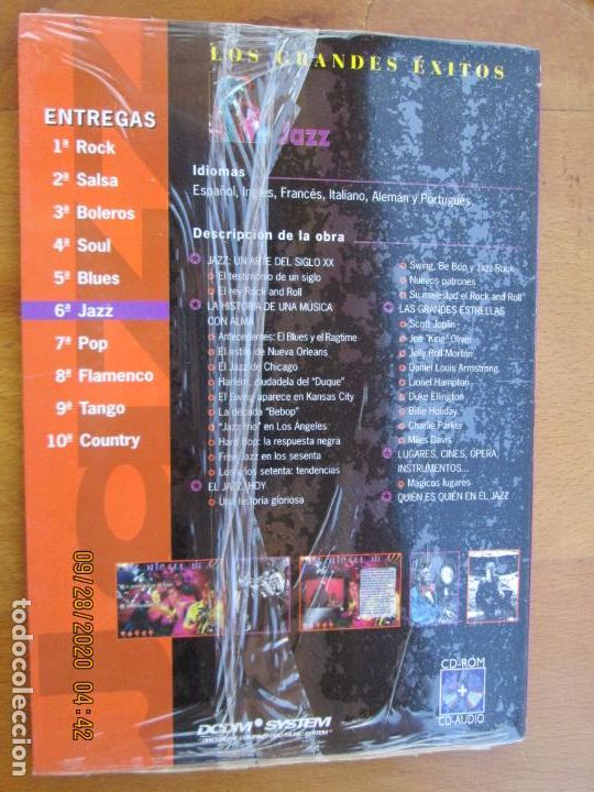 CDs de m&uacute;sica: JAZZ , LOS GRANDES EXITOS , CD-ROM + 12 TEMAS EN VERSION ORIGINAL PRECINTADO - Foto 2