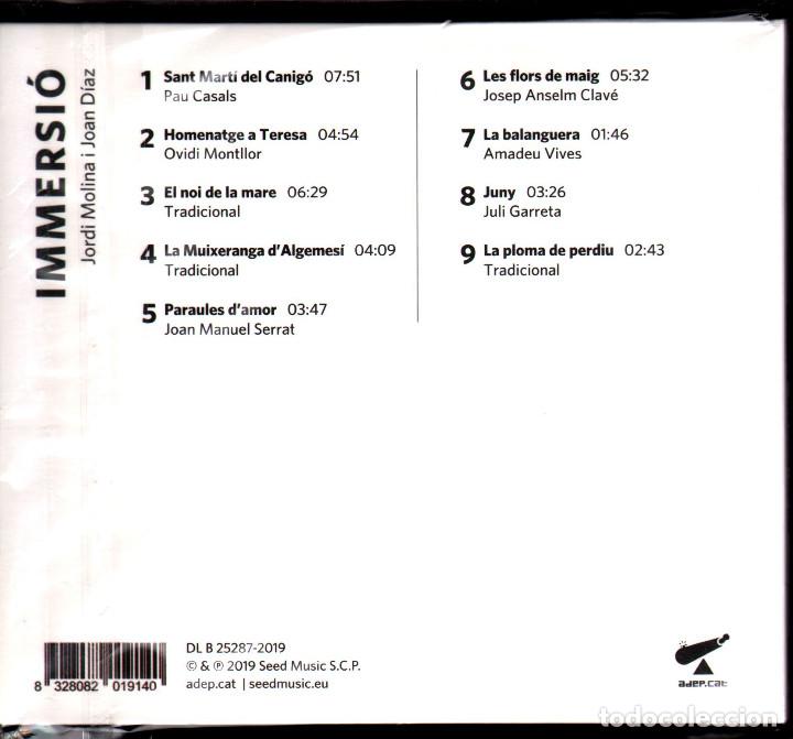 CDs de m&uacute;sica: Jordi Molina - Immersi&oacute; - Foto 2