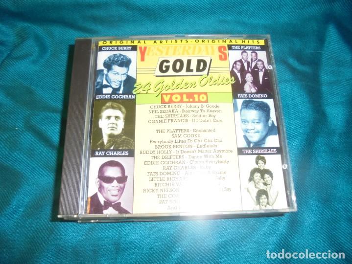 Music CDs: YESTERDAY&acute;S GOLD. 24 OLDIES. VOLUME 10. CD. IMPECABLE (#)
