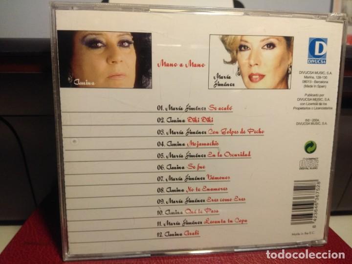 CDs de m&uacute;sica: CD AMINA & MARIA JIMENEZ : MANO A MANO - Foto 2