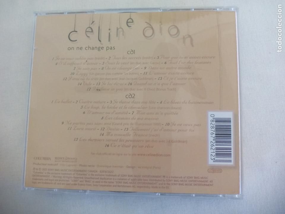 CDs de m&uacute;sica: CELINE DION - ON NE CHANGE PAS (DOBLE CD) - Foto 2