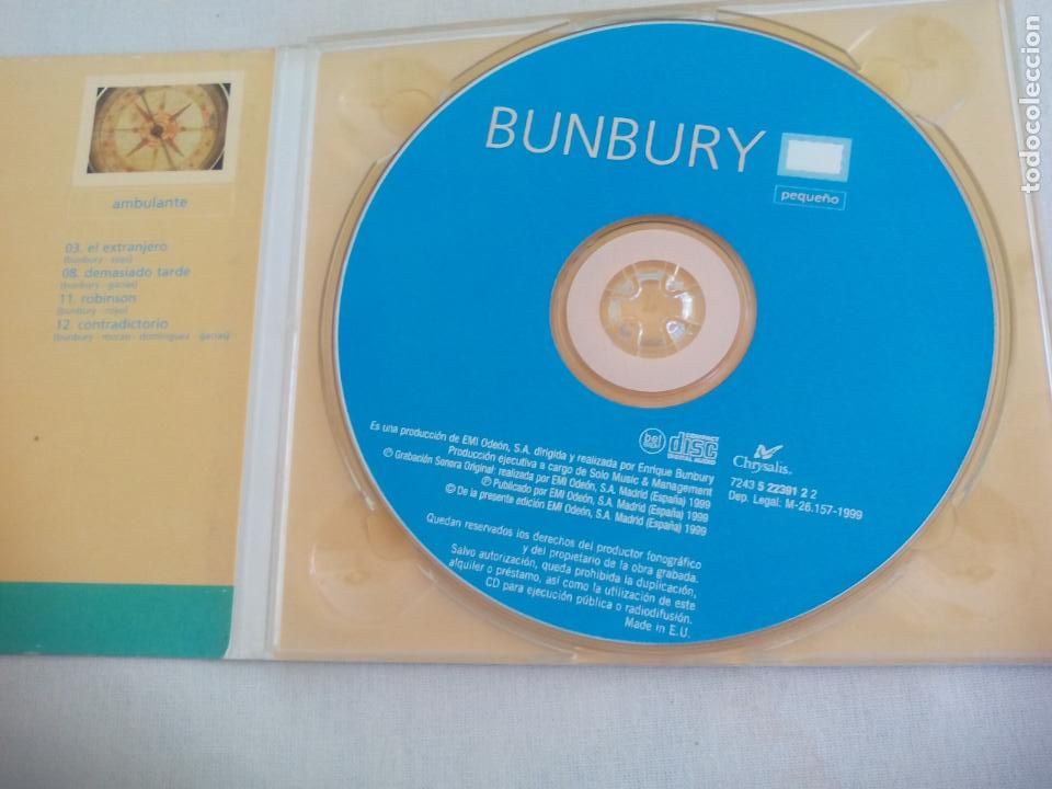 CDs de m&uacute;sica: CD. BUNBURY - PEQUE&Ntilde;O - Foto 2
